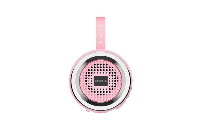 Портативная беспроводная колонка BOROFONE BR2 Aurora sport розовый