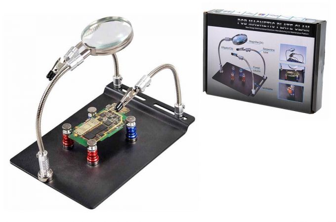 Держатель лупа третья рука Орбита OT-INL63