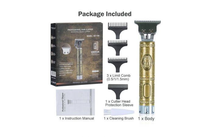 Машинка для стрижки волос триммер BZ-T99 с насадками (6608)