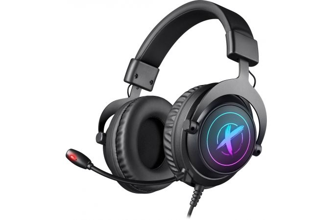 Гарнитура игровая Defender Epic Pro объемный звук 7.1, RGB, кабель 2.0 м.