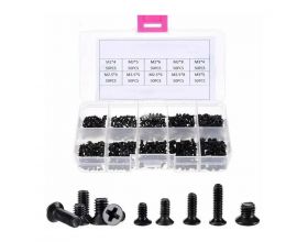 Набор винтов для ноутбука (10 размеров, 500 шт.) черный