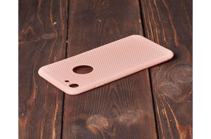 Чехол для iPhone 7/8 с перфорацией (оранжево-розовый)