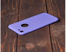 Чехол для iPhone 7/8 с перфорацией (фиолетовый)