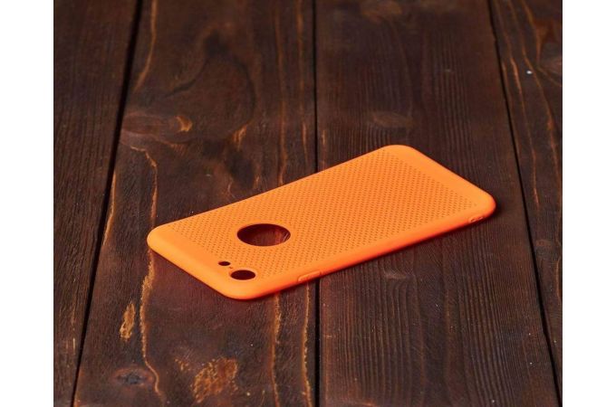 Чехол для iPhone 7/8 с перфорацией (оранжевый)