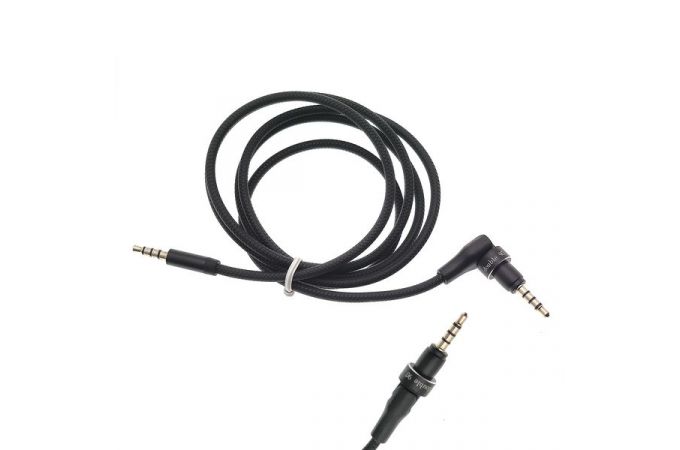 Кабель аудио AUX EZRA LA17 Черный с микрофоном (Джек 3,5 мм на Джек 3,5 мм) 1.5м