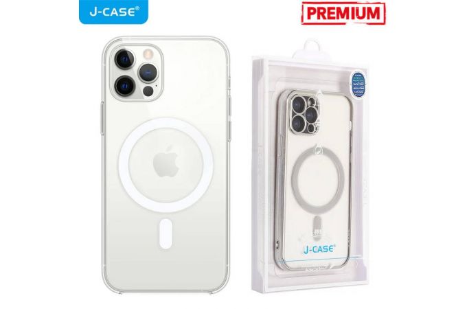 Чехол для телефона J-CASE MagSafe прозрачный iPhone 12 PRO MAX (прозрачный)