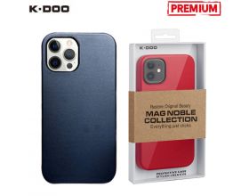 Чехол для телефона K-DOO MAG NOBLE COLLECTION MagSafe кожаный iPhone 12 PRO MAX (тёмно-синий)