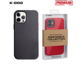 Чехол для телефона K-DOO MAG NOBLE COLLECTION MagSafe кожаный iPhone 12 PRO MAX (чёрный)