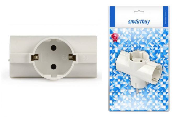 Разветвитель Smartbuy, 3 гнезда, с з/к16А 250B (SBE-16-A03-3z)