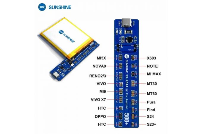 Тестер для зарядки и активации АКБ Sunshine SS-904A SE (для Android)