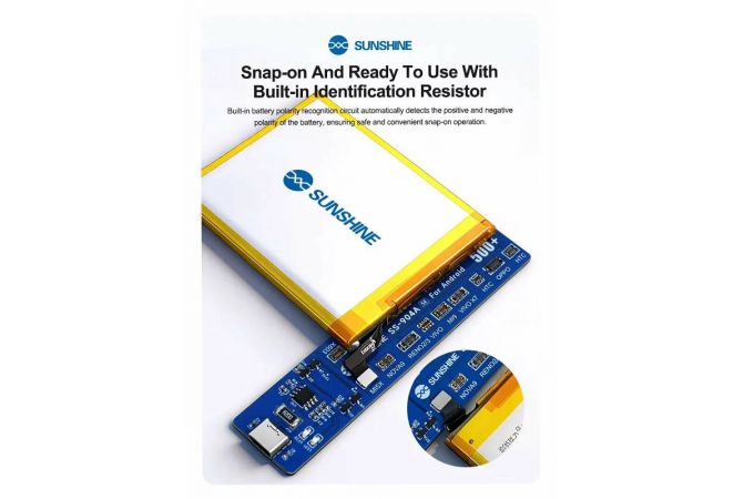Тестер для зарядки и активации АКБ Sunshine SS-904A SE (для Android)