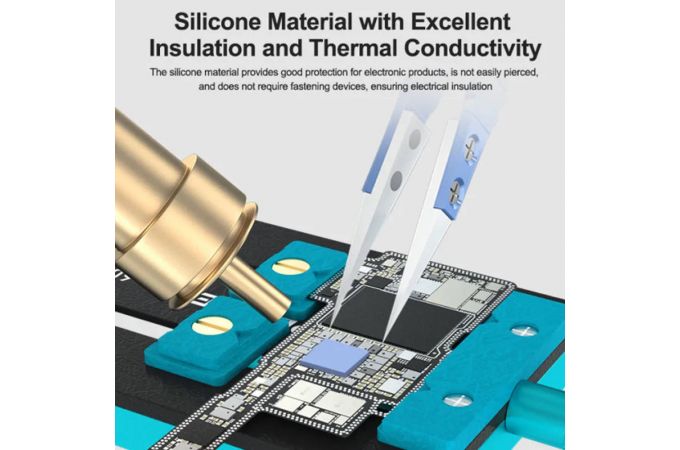 Термопрокладка RELIFE RL-098 (теплоизоляция микросхем) 12x12x2 мм (комплект 100 шт.)