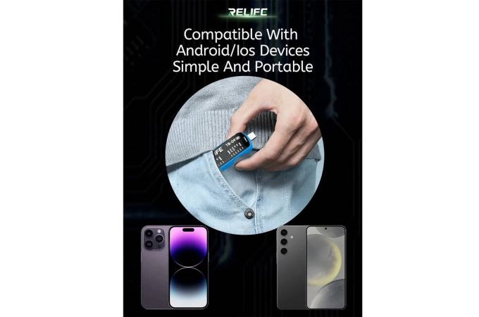 Тестер разъема зарядки RELIFE TB-09 SE (Type-C и Lighthing)