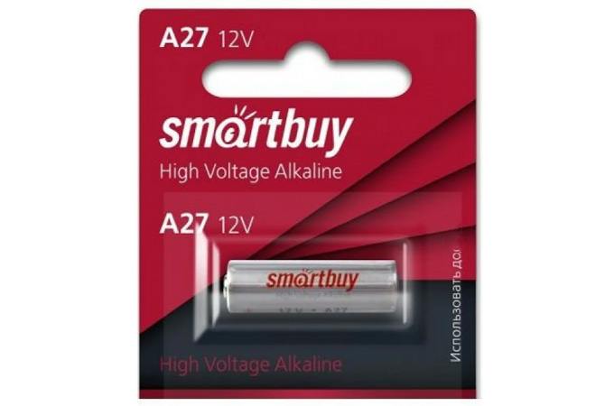 Батарейка алкалиновая Smartbuy A27 BL1 блистер цена за 1шт