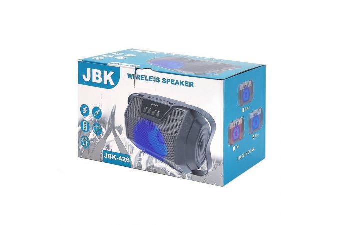 Портативная беспроводная колонка JBK-426 (серо-синий)
