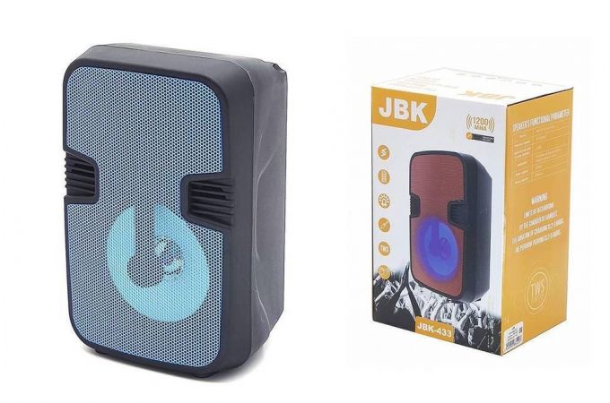 Портативная беспроводная колонка JBK-433 (серый)