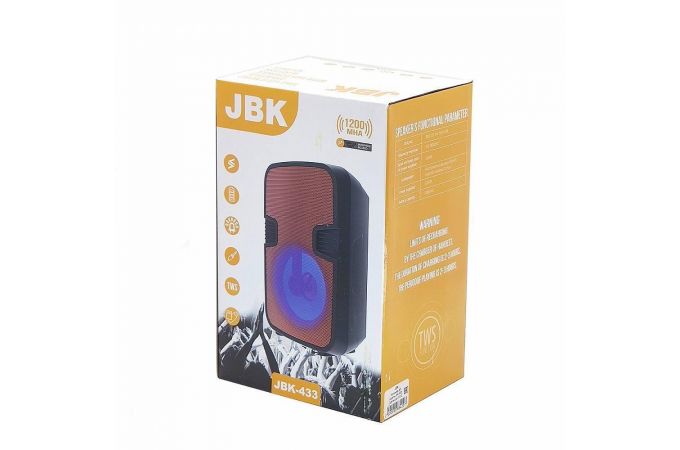 Портативная беспроводная колонка JBK-433 (серый)