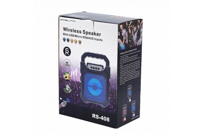 Портативная беспроводная колонка JBK(RS)-408 (серый)