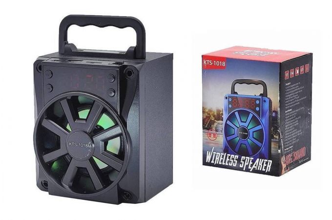 Портативная беспроводная колонка KTS-1018M (черный)