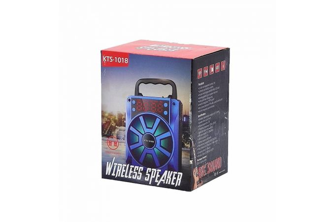 Портативная беспроводная колонка KTS-1018M (черный)