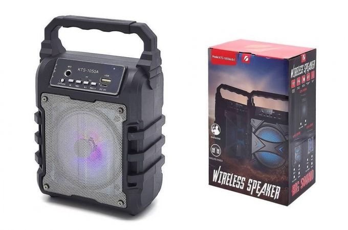 Портативная беспроводная колонка KTS-1050A (черный)