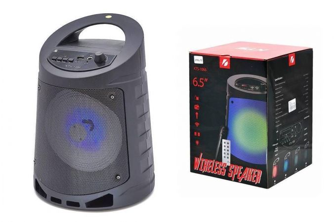 Портативная беспроводная колонка KTS-1066 (серый)