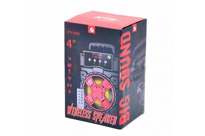 Портативная беспроводная колонка KTS-1069B (черный)