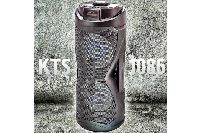 Портативная беспроводная колонка KTS-1086 (черно-красный)