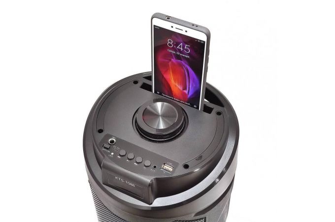 Портативная беспроводная колонка KTS-1086 (черно-красный)