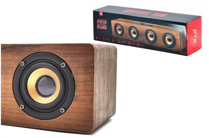 Портативная беспроводная колонка KTS-1108 (под дерево)