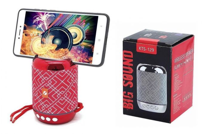 Портативная беспроводная колонка KTS-129 (красный)