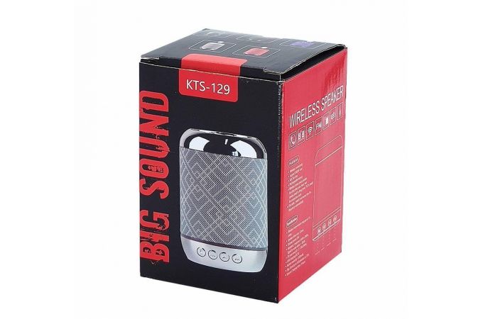 Портативная беспроводная колонка KTS-129 (красный)