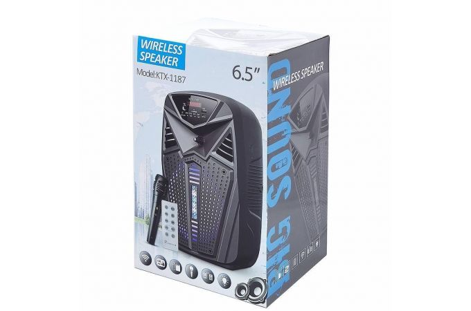 Портативная беспроводная колонка KTX-1187 (серый)