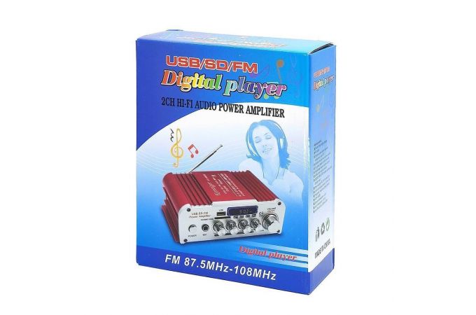 Усилитель звука Kentiger HY803 (2х20Вт, USB, SD, FM, bluetooth)