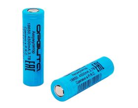 Аккумулятор Орбита 18650 (2000mA, 3,7В) (УПАКОВКА 2ШТ)