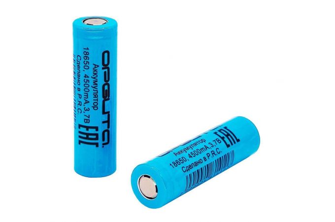 Аккумулятор Орбита 18650 (2000mA, 3,7В) (УПАКОВКА 2ШТ)