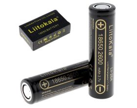 Аккумулятор LiitoKala 18650 (2600mA, 3,7В) (УПАКОВКА 2ШТ)