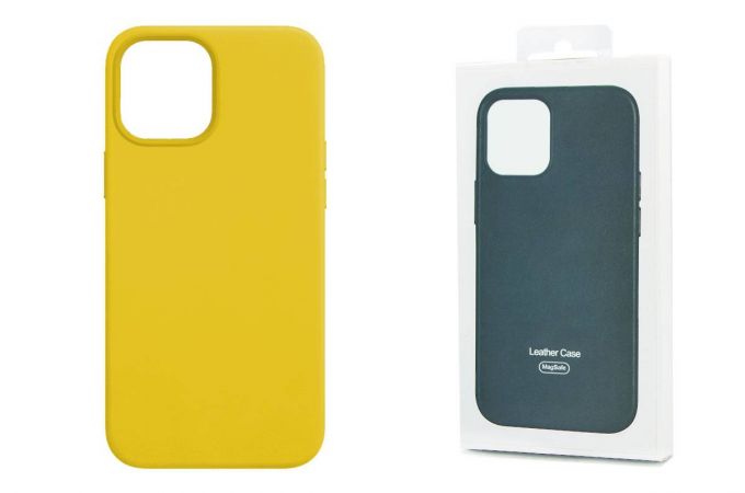 Чехол для iPhone 12 (6,1) Leather Case (подсолнух)