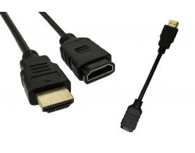 Кабель HDMI (папа - мама) удлинитель 0,1 м (V1.4)