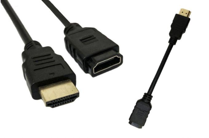 Кабель HDMI (папа - мама) удлинитель 0,1 м (V1.4)