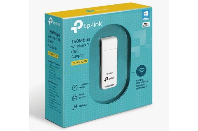Wi-Fi-адаптер TP-Link TL-WN727N USB 2.0; 2.4 ГГц; 150 Мбит/с