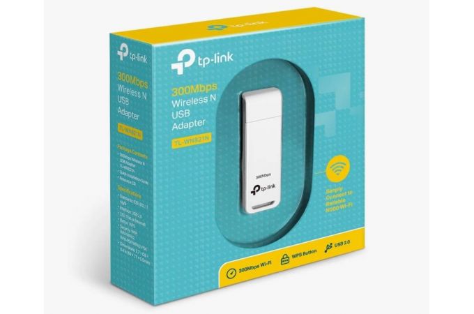 Wi-Fi-адаптер TP-Link TL-WN821N 802.11n, 2.4 ГГц, 300 Мбит/с, 20 dBM