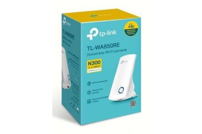 Усилитель Wi-Fi сигнала TP-Link TL-WA850RE 2.4 ГГц; 300 Мбит/с.; 20 дБм