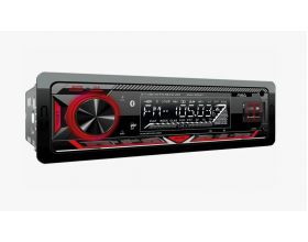 Автомагнитола AURA MP3/WMA AMH-301BT красная, Bluetooth,USB/micro SD, FLAC,iOS,Android