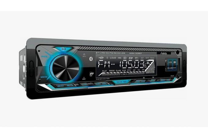 Автомагнитола AURA MP3/WMA AMH-305BT бирюза, Bluetooth,USB/micro SD, FLAC,iOS,Android