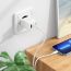 Сетевое зарядное устройство 2USB + USB-C + кабель Lightning BOROFONE BA70A Resource charger PD20W+QC3.0 (белый)