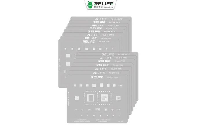 Трафарет BGA RELIFE RL-044 XM16 Dimensity 8100/ MT6895Z, Dimensity 9000/ MT6983Z 0.12MM