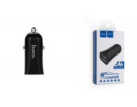 Автомобильное зарядное устройство АЗУ 2USB HOCO Z12 elite 2400 mAh (черный)