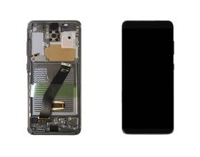 Дисплей для Samsung G980F/ G981 Galaxy S20 Gray в сборе с тачскрином + рамка, 100%