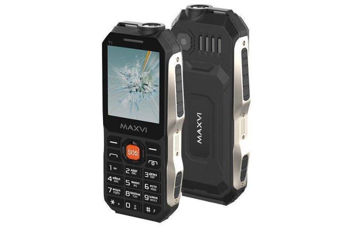 Сотовый телефон MAXVI T1 Black (черный)